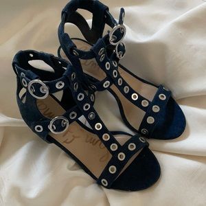 Sam Edelman Denim Heeled Sandals